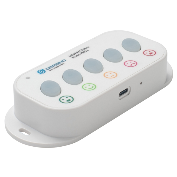 【新商品】 LoRaWAN対応 5プッシュボタンデバイス （Dragino社製、技適取得済み）